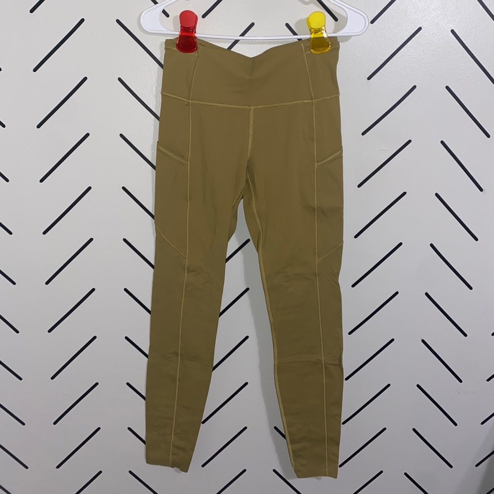 Lululemon Grape Leggings - Gold/Olive Color